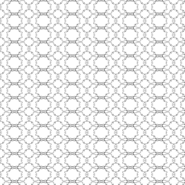 Patrón sin fisuras de las formas geométricas en blanco y negro.