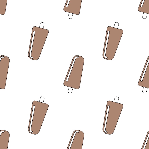 Patrón sin fisuras con helado Vector illustrationxA