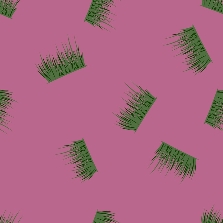 Vector patrón sin fisuras de hierba. fondo de césped.