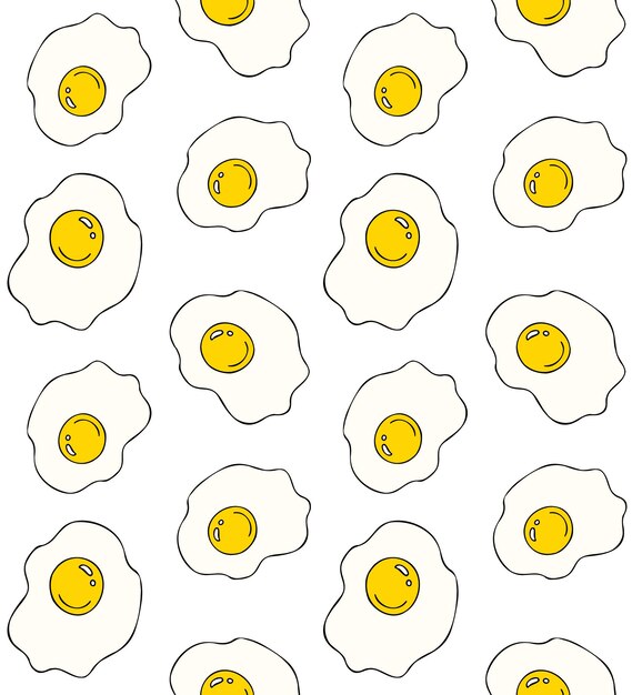 Patrón sin fisuras de huevos