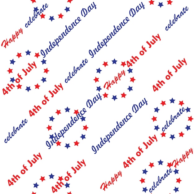 patrón sin fisuras de la inscripción del día de la independencia