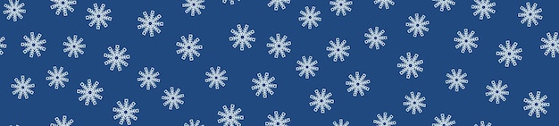 Patrón sin fisuras de invierno con copos de nieve