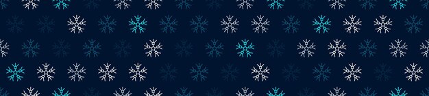 Patrón sin fisuras de invierno con copos de nieve