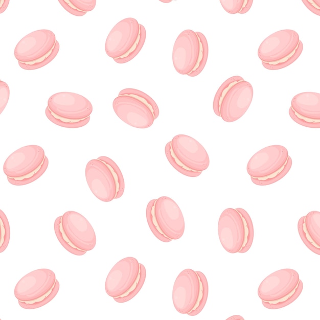 Patrón sin fisuras de lindos macarons