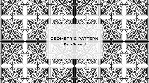 Patrón sin fisuras de líneas abstractas geométricas