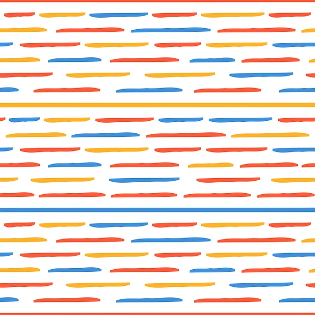 Patrón sin fisuras con líneas horizontales de colores.