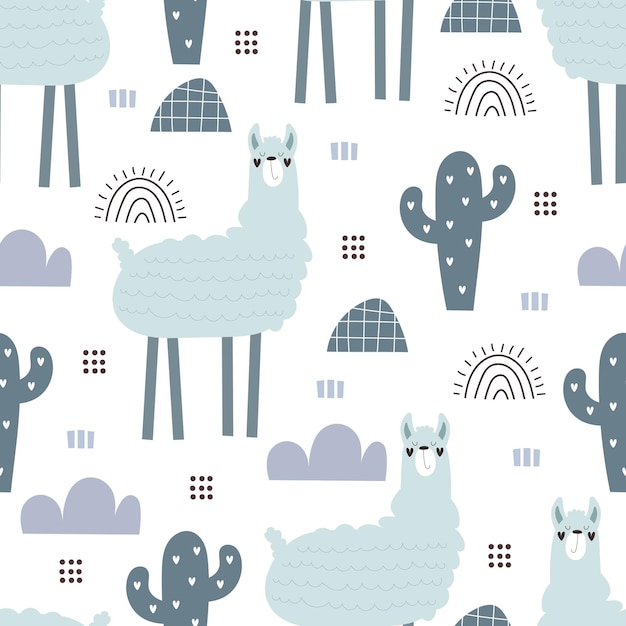 Patrón sin fisuras con llamas de dibujos animados, elementos de decoración.