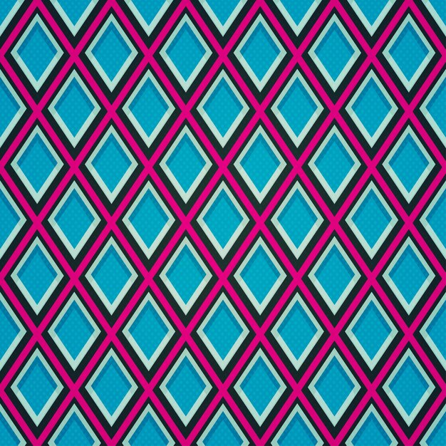 Patrón sin fisuras de mosaico azul
