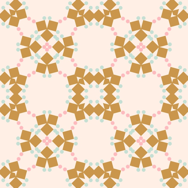 Patrón sin fisuras de mosaico geométrico abstracto con diferentes formas. Tarjeta de mosaico. Fondo ornamental.