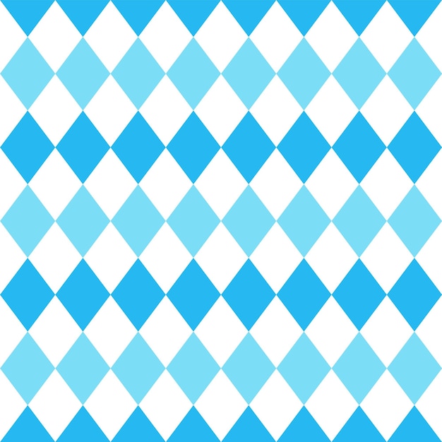 Patrón sin fisuras de Oktoberfest con rombos azules Textura de diamante de Oktoberfest para papel de regalo