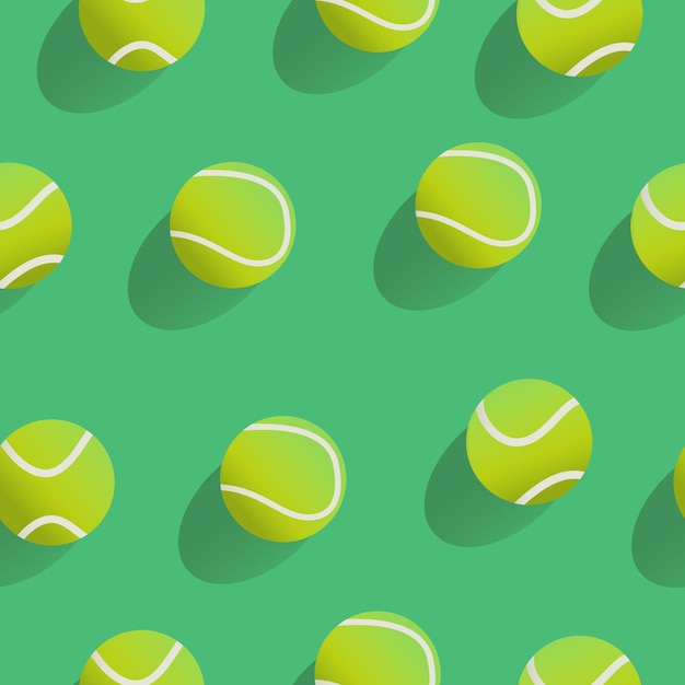 Patrón sin fisuras de pelota de tenis
