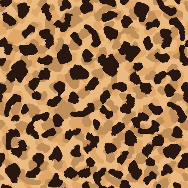 Patrón sin fisuras de piel de leopardo