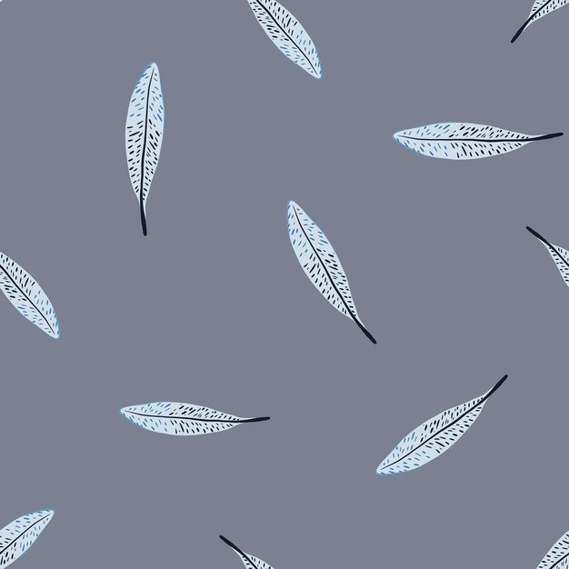 Patrón sin fisuras de plumas. Pluma de fondo de pájaro. Textura repetida en estilo garabato para tela, papel de envolver, papel tapiz, tejido. ilustración vectorial