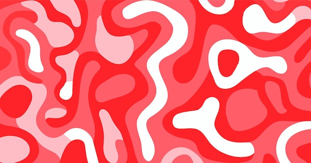 Patrón sin fisuras de un remolino rojo con escritura cursiva sobre un fondo rosa Fondos minimalistas