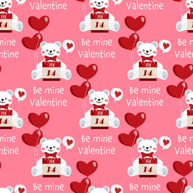 Patrón sin fisuras de San Valentín.