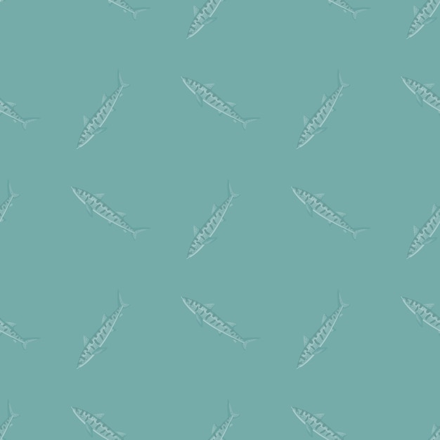 Patrón sin fisuras de tiburón leopardo en estilo escandinavo. Fondo de animales marinos. Ilustración vectorial para niños estampados textiles divertidos, telas, pancartas, fondos y fondos de pantalla.