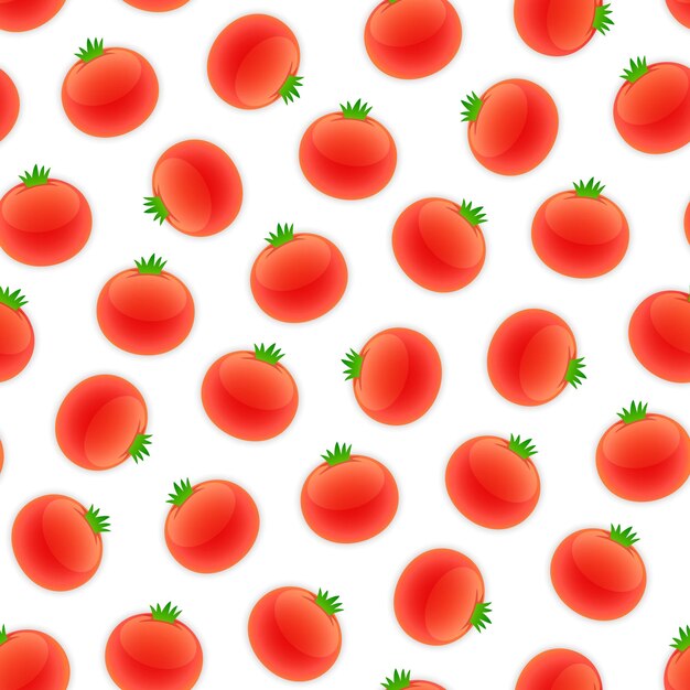 Patrón sin fisuras con tomate