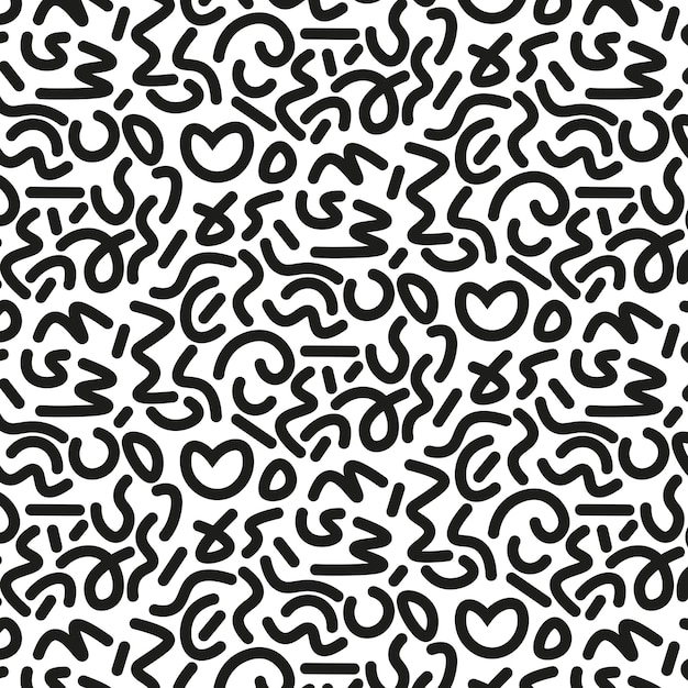 Patrón sin fisuras con varias formas geométricas de moda Diseño de fondo abstracto