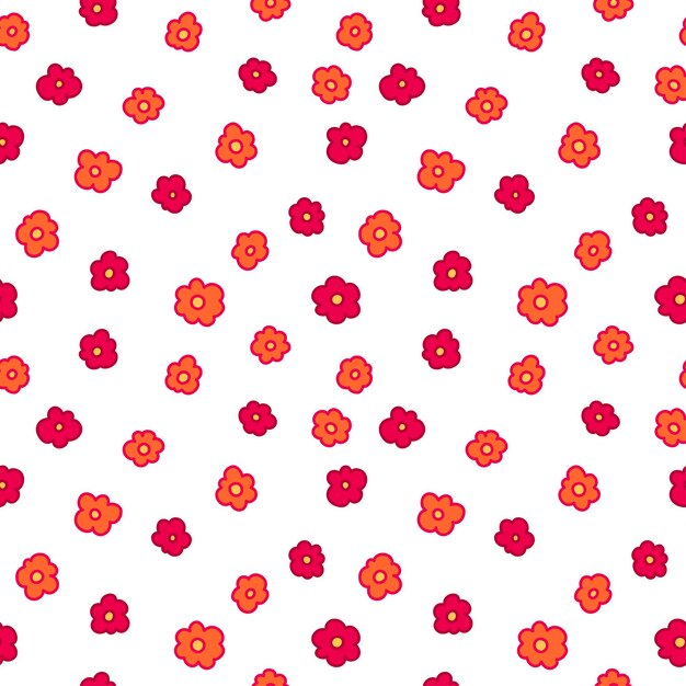 Patrón sin fisuras de la vendimia floral. Estampado textil retro hippie flower power. Fondo de pantalla maravilloso