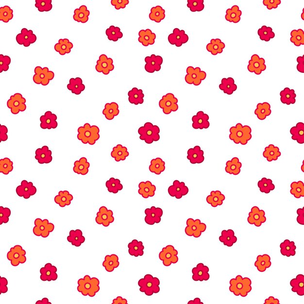 Patrón sin fisuras de la vendimia floral. estampado textil retro hippie flower power. fondo de pantalla maravilloso