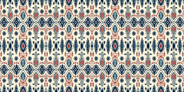 Un patrón sin fisurasgeometric tribalgeometric batik ikataztec styleethnic boho seamless pattern