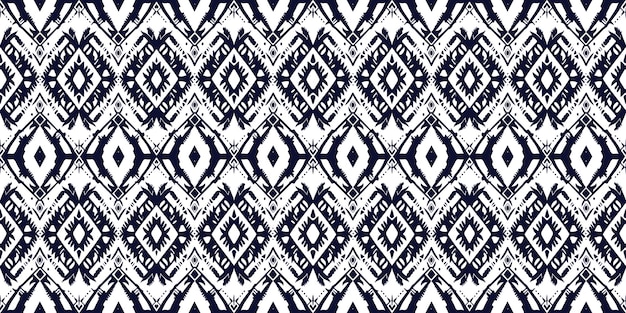 Un patrón sin fisurasgeometric tribalgeometric batik ikataztec styleethnic boho seamless pattern