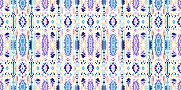 Un patrón sin fisurasgeometric tribalgeometric batik ikataztec styleethnic boho seamless pattern