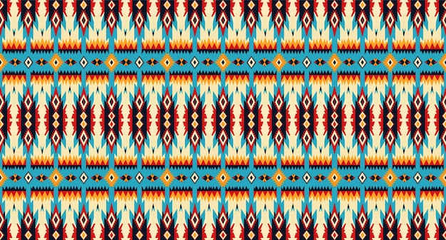 Un patrón sin fisurasgeometric tribalgeometric batik ikataztec styleethnic boho seamless pattern