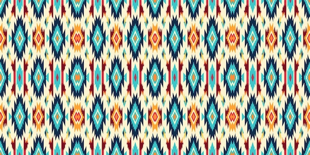 Un patrón sin fisurasgeometric tribalgeometric batik ikataztec styleethnic boho seamless pattern