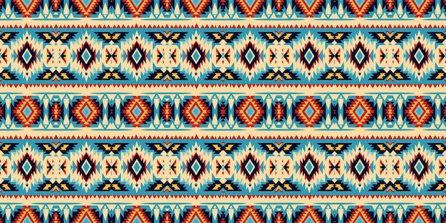 Un patrón sin fisurasgeometric tribalgeometric batik ikataztec styleethnic boho seamless pattern