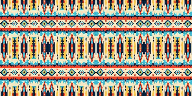 Un patrón sin fisurasgeometric tribalgeometric batik ikataztec styleethnic boho seamless pattern