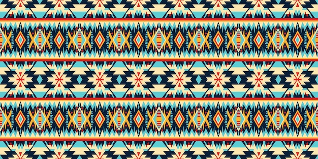 Un patrón sin fisurasgeometric tribalgeometric batik ikataztec styleethnic boho seamless pattern