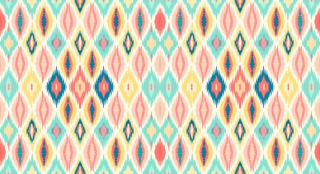Un patrón sin fisurasgeometric tribalgeometric batik ikataztec styleethnic boho seamless pattern