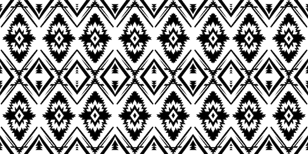 Un patrón sin fisurasgeometric tribalgeometric batik ikataztec styleethnic boho seamless pattern
