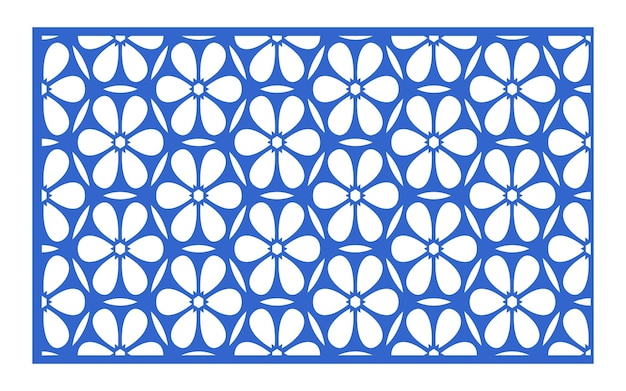 Patrón de flor azul sobre un fondo azul.