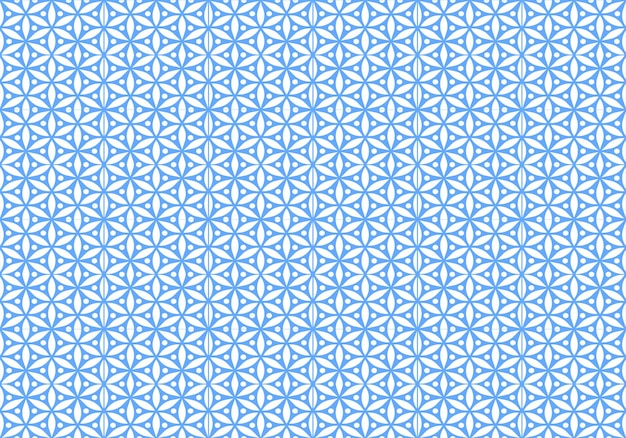 Patrón de flor azul sobre un fondo blanco.