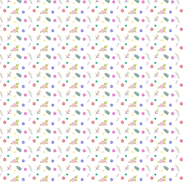 Patrón de flor floral sin costuras diseño de arte impresión de tela ilustración vectorial