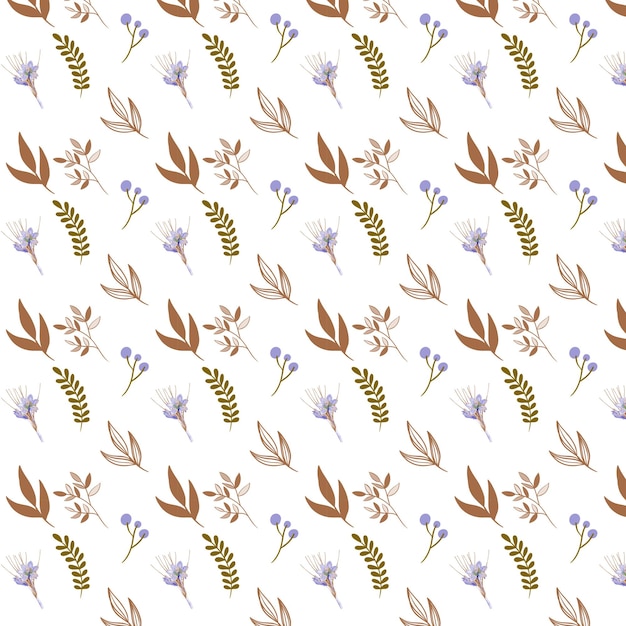 Patrón de flor floral sin costuras diseño de arte impresión de tela ilustración vectorial