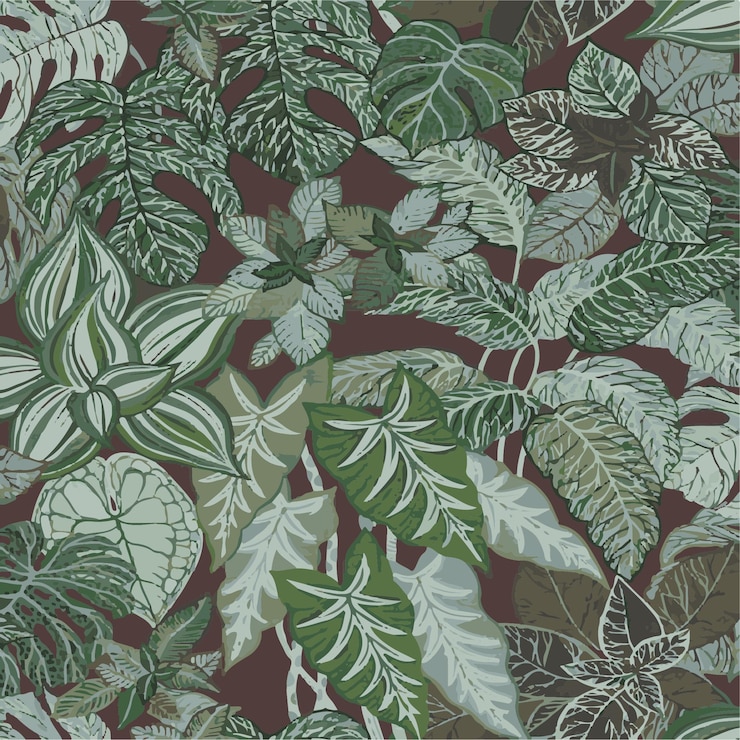Vector patrón de flor floral de primavera ilustración de flor de tela vectorial diseño textil hojas de hoja