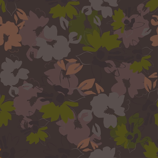 patrón flor pequeña margarita floral vector abstracto mujer simple vintage folk ditsy chintz