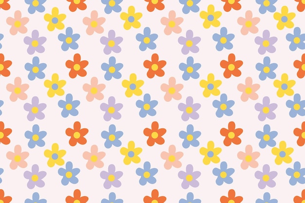 Patrón con flor de primavera