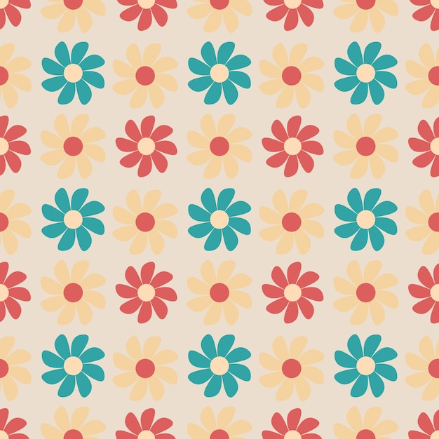 Patrón de flor transparente vector forma floral doodle planta textura abstracta fondo