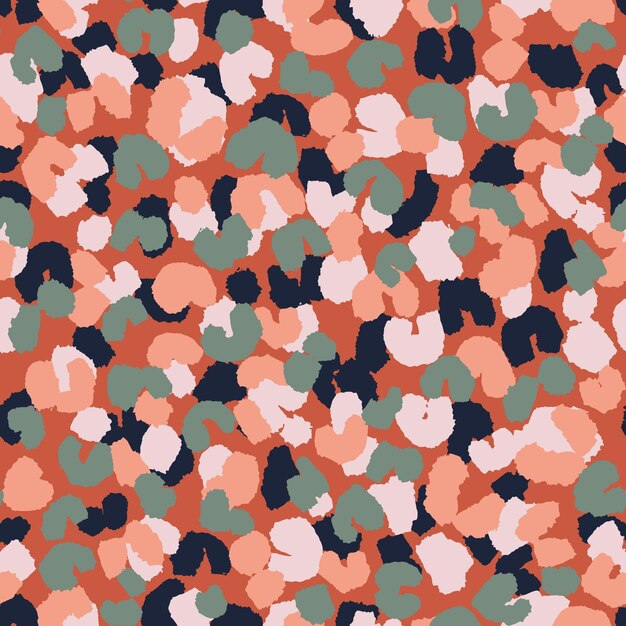 Patrón floral y abstracto sin costuras