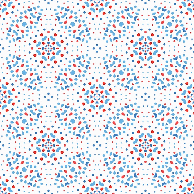 Patrón floral abstracto Elemento de diseño boho sin costuras Vector fondo azul Flor ornamento intrincado Textura inusual Tela de moda muebles tela impresión papel tapiz decoración interior
