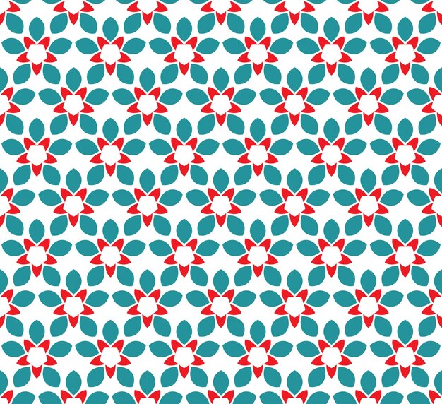 Patrón floral abstracto sin fisuras simetría estilo moderno