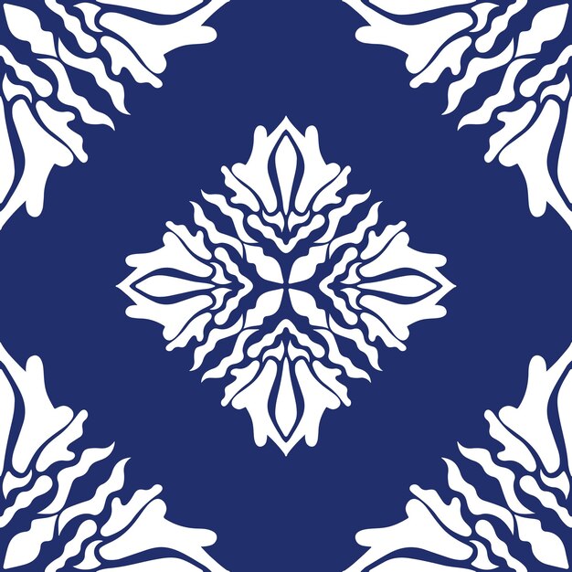 patrón floral abstracto fresco geométrico