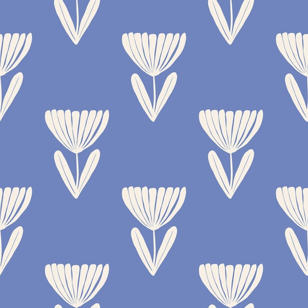 Patrón floral abstracto minimalista dibujado a mano Collaje impresión contemporánea plantilla de moda para el diseño