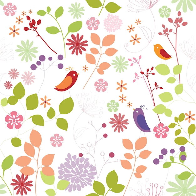 patrón floral abstracto