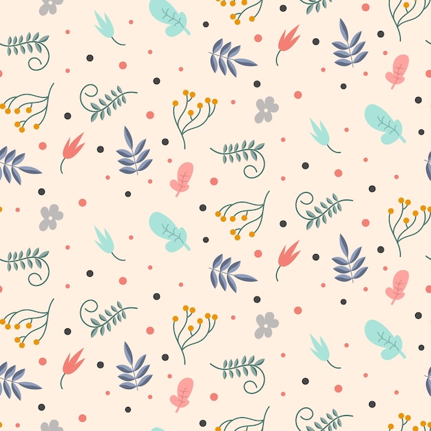 Patrón floral colorido ilustración vectorial. adecuado para su fondo de pantalla