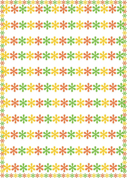 patrón floral colorido vector libre